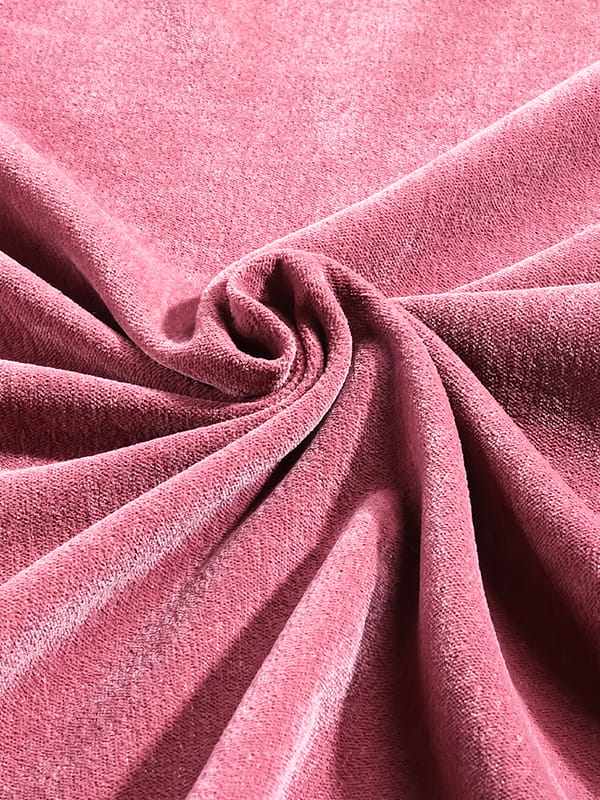 Tecido de chenille de poliéster reciclado macio e liso
